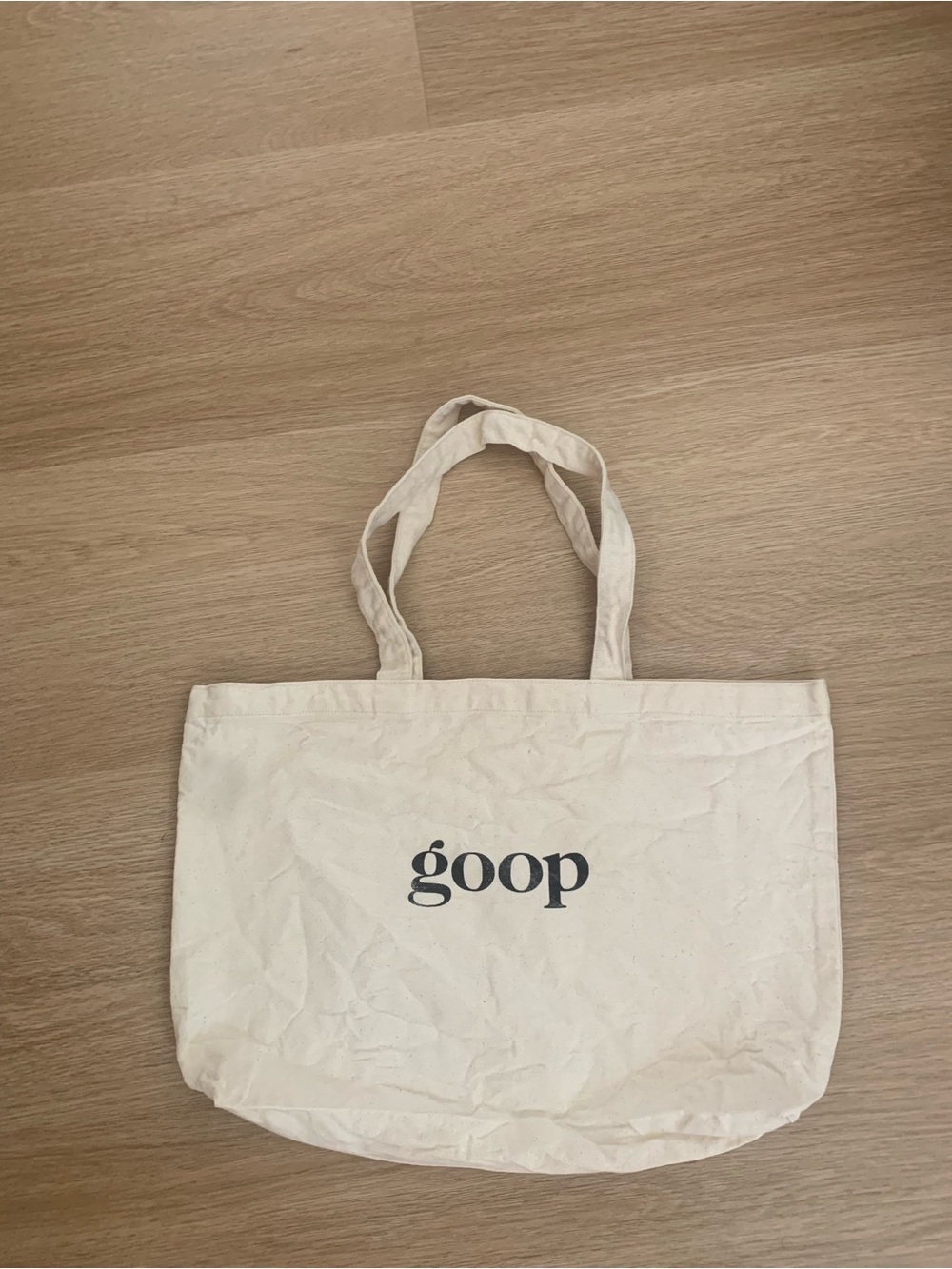 goop Natural Canvas Tote Bag